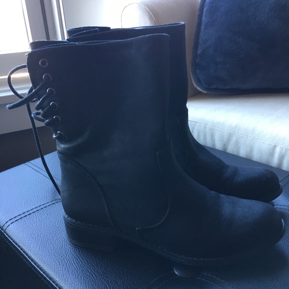 Black Lace Up Boots
